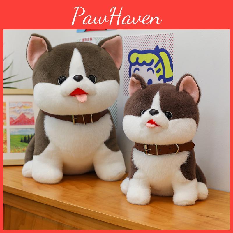 Cute Dog Plush Toy Huskies Animal Soft Stuffed Animal For Teens And Kids