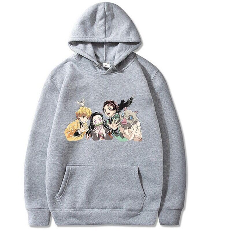 Japanese Animation Autumn Hoodie Fashion Design Men's Women's Sweatshirt Fleece Oversized Couples Streetwear Hoodies