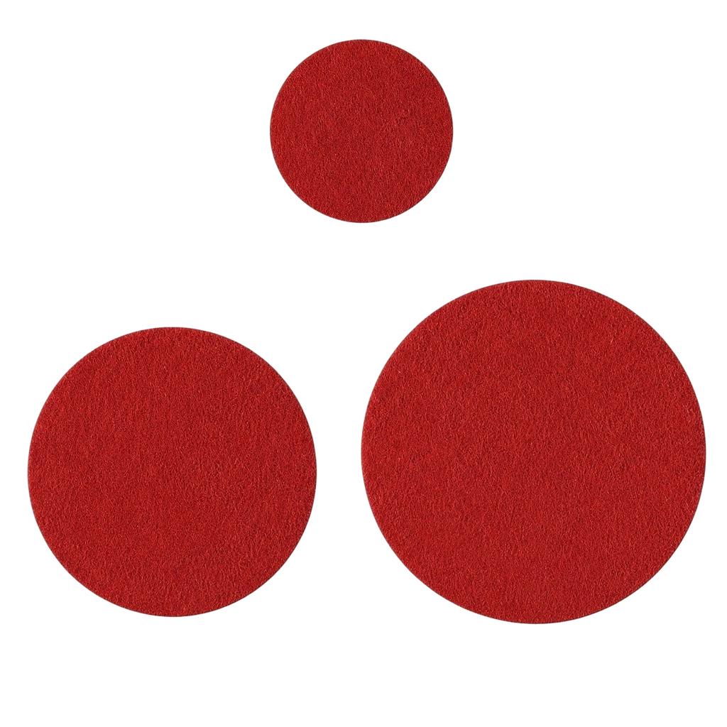 Round Felt Pads Set for Kitchen Use Flat Pot Holders Trivets Heat Resistant Table Protectors Non-Slip Durable Material for Hot Pans and Dishes