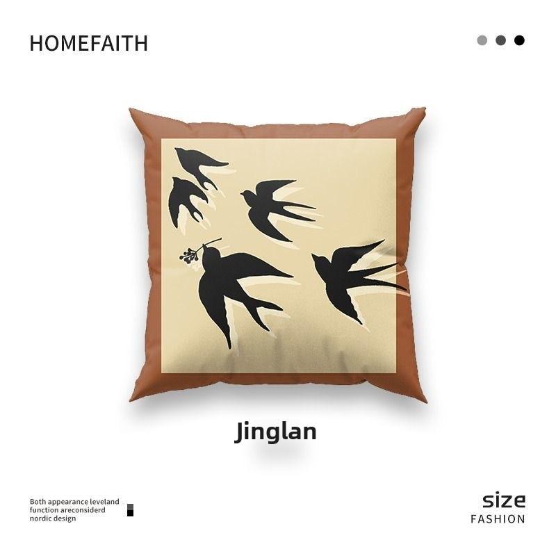 

Новая китайская наволочка для диванной подушки, подушка для гостиной, украшение для кровати и завтрака, универсальная наволочка для подушки для сна, для эркера 40x40cm 16x16in