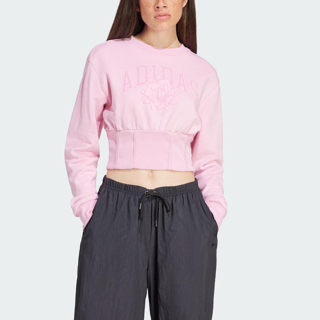 Adidas Originals Crew Sweatshirt Women Tops Pink IY9030