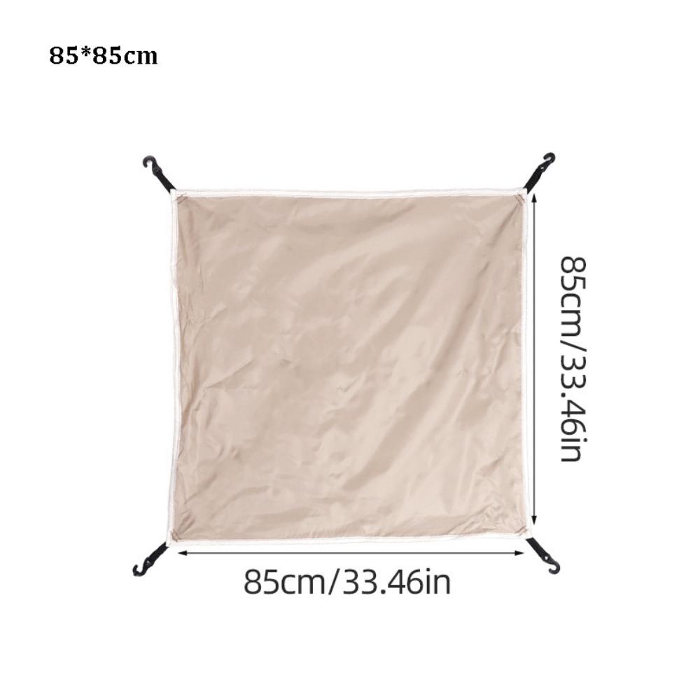 

Waterproof Fly/Durable Hammock Tarp Lightweight Outdoor Camping Cover Rainproof Tent Cover 85*85cm Beige