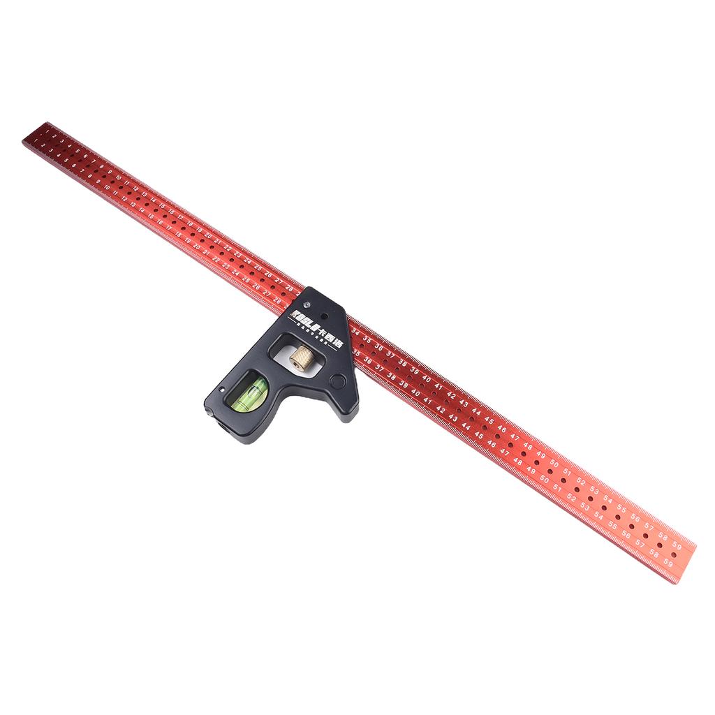 Positioner Angle Ruler For Amateur DIYers Movable Scale Locator Scale Groove Design Aluminum Alloy Easy To Carry