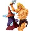 Figurines - mattel - savage he-man et orko - 30 points d'articulation - accessoires inclus