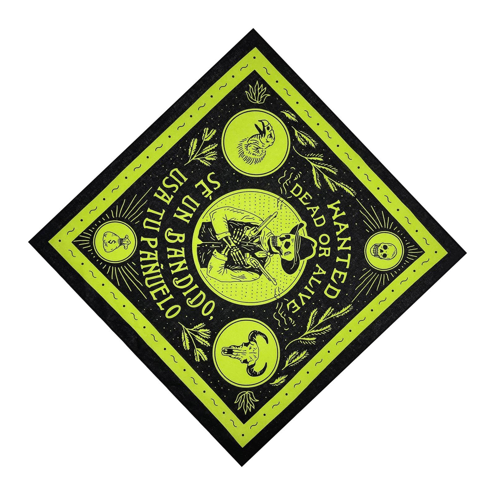 

Практичные платки с принтом черепа для хип-хоп-фотографии, дышащая солнцезащитная бандана для любителей мотоциклов чёрный