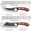 Sharp Boning Knife Butcher's Meat Cleaver Stainless Steel Chef's Knife Hand-forged Hammered Kitchen Knives Fruit Slicing Knife