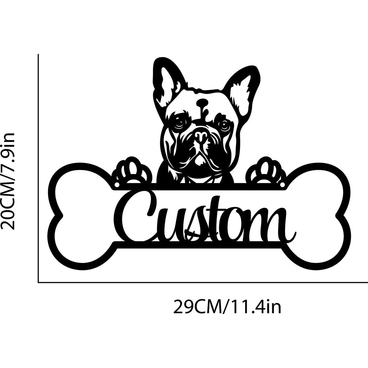 

Personalized Metal Dog House Sign, Rustic Wall Decor for Pet Lovers, Unique Gift for Dog Owners, Outdoor Garden Art