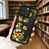 Watercolor Sunflower Pattern Soft TPU Phone Case for iPhone 17 16 15 14 13 12 11 Pro Max Plus Shockproof Anti-Slip Cover