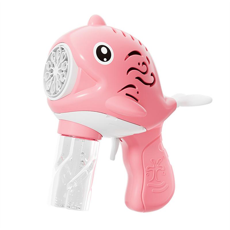 10 Hole Children's Toy Whale Bubble Machine Fully Automatic Handheld Bubble Blowing Machine Without Battery and Bubble Water