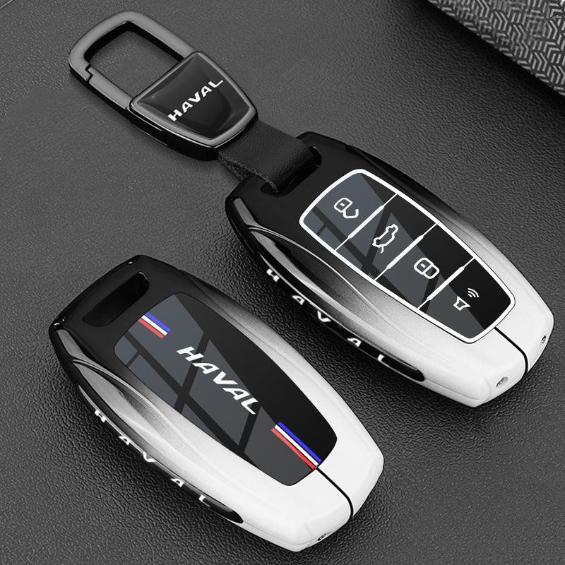 Genuine Leather Auto Key Fob Cover Case Fit For Great Wall Haval Series H6 Series H9 Series H2 M6 Cool Dog Plus Owl Dragon Max F7 Series F7X F7H H8