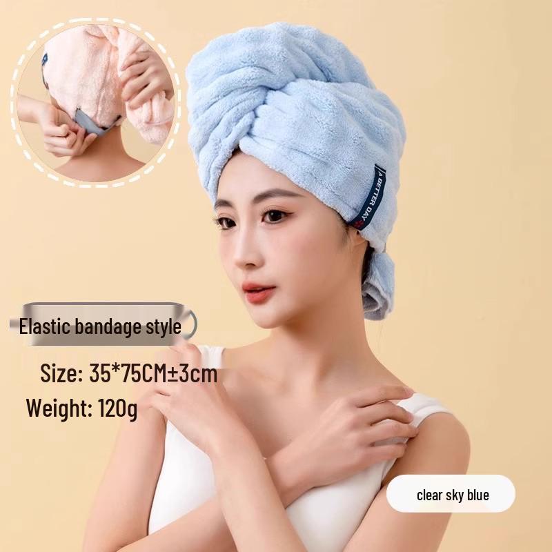 Super Absorbent Quick-Dry Hair Cap for Women - Large Towel Wrap for Long Hair.