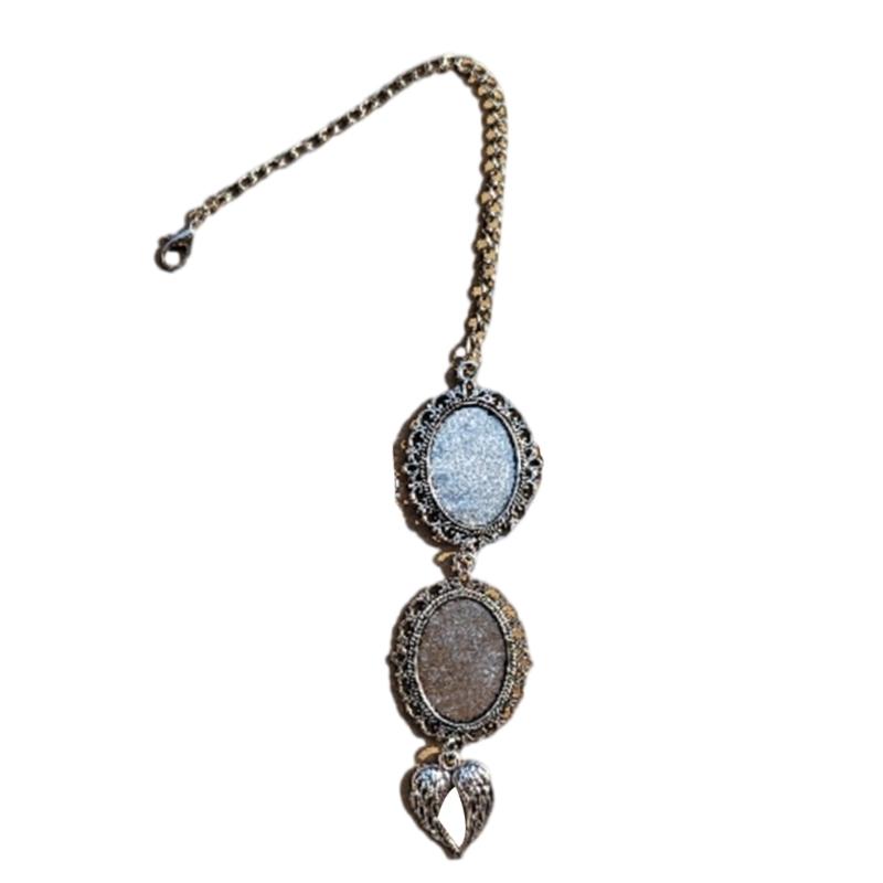 Personalized Photo Charm Pendant Unique Graduation Photo Tray Elegant Double Photo Frame Graduation Hat Tassels