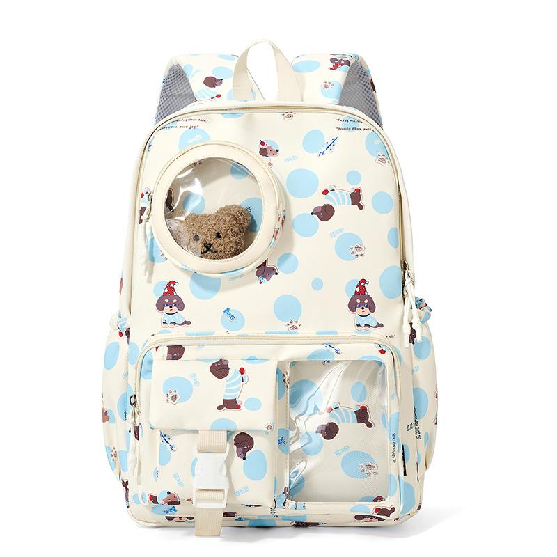 Printed Large Capacity Backpack Travel Cartoon Backpack Student Schoolbag