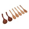 7 SZTUK Drewniane Łyżki Lite Drewno Naturalne Łatwe do Czyszczenia Łyżka Serwingowa Kuchenna do Gotowania Mieszania Mieszania