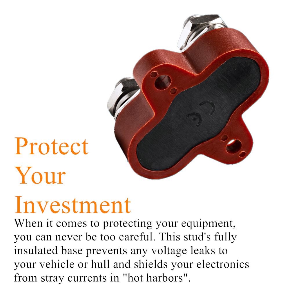 1Set Max M10 Battery Power Distribution Terminal Busbar Stud Junction Post Set