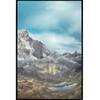 Sky Artistic Glass Sticker Static Cling Privacy Window Film Mountain Landscape Painting Frosted Window Sticker Home Decor