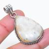 Natural Moonstone Gemstone Handmade 925 Sterling Silver Pendant 1.89" AP-15485