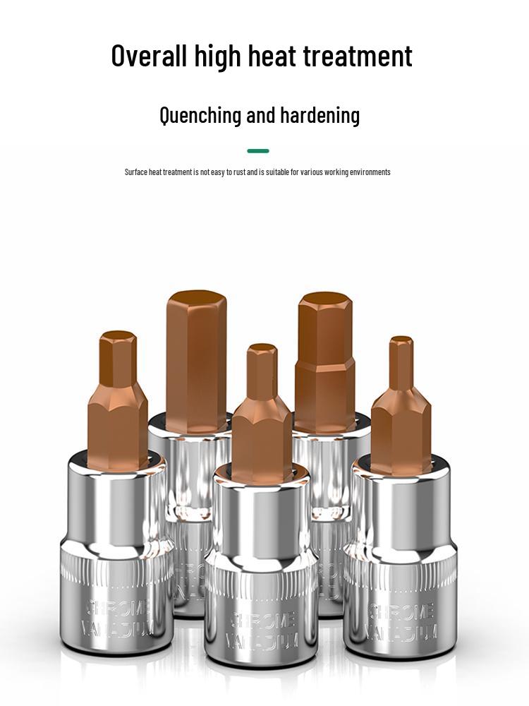 1/4" Small Fly Socket Bit Wrench with T8 Star, Inner Hex, Slotted, Rice Flower, Cross Screwdriver Heads