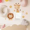 Lion Deer Stars Switch Sticker Self-Adhesive Removable Wall Sticker for Living Room Bedroom Hallway Home Decor Art