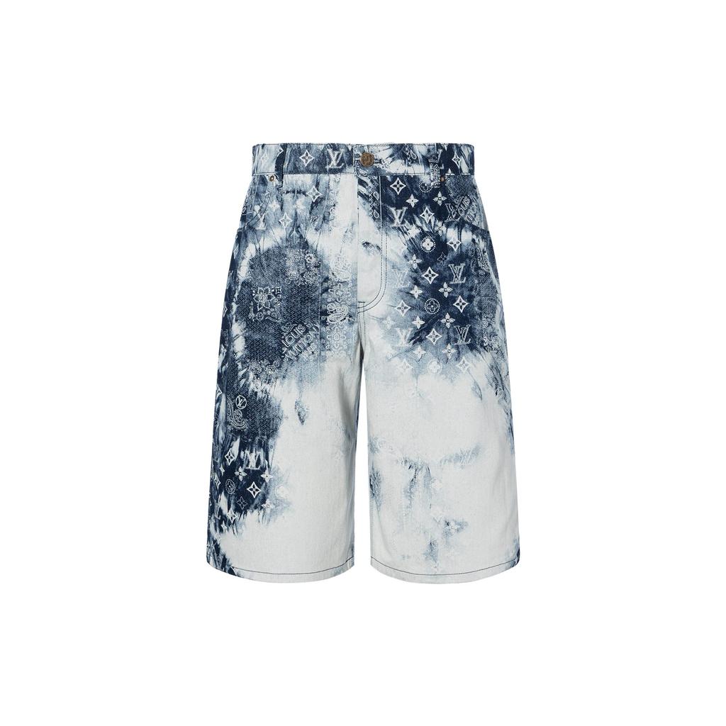 LOUIS VUITTON Casual Shorts Men's Blue White 1AA55K