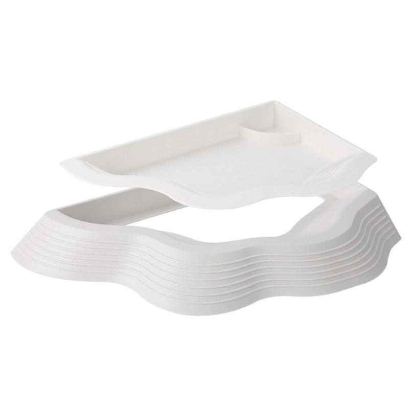 Large Removable Turtles Water Dish Food Bowl For Reptiles Amphibians Multiuse Split Structure Home Habitats Feeders белый
