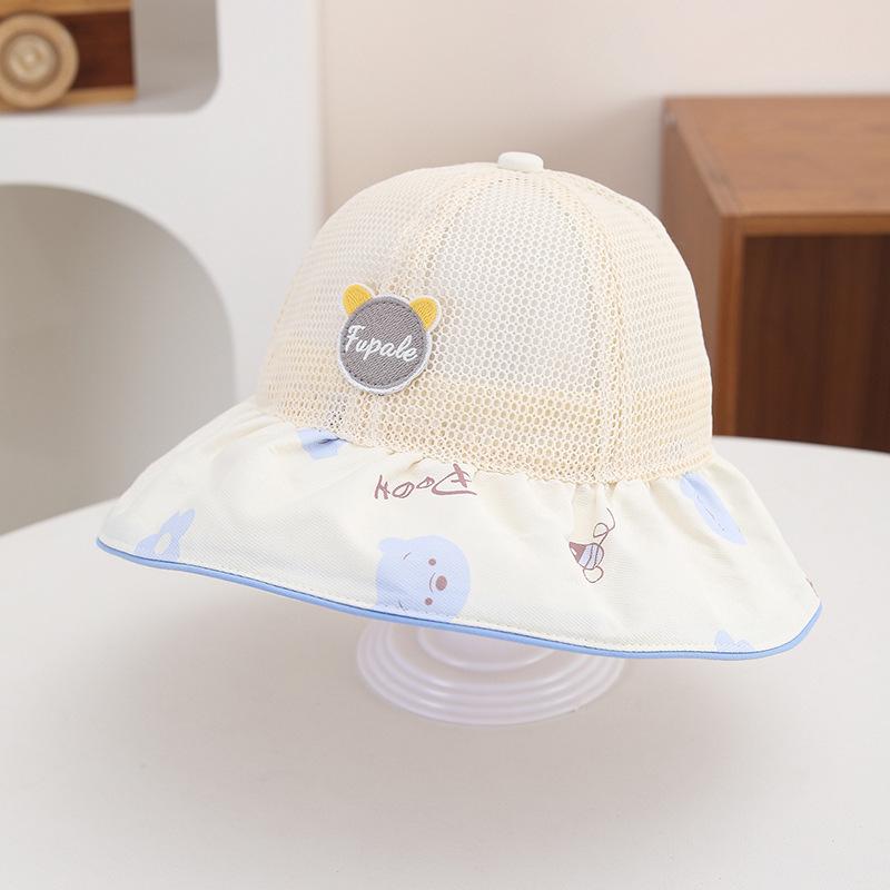 Kids Summer Thin Wide Brim Sun Hat Breathable Mesh Fisherman Cap For Baby Boys Girls Outdoor Travel Shade Bucket Hat