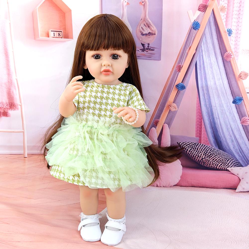 55cm Reborn Vinyl Baby Doll Simulation – Children's Playhouse Toy