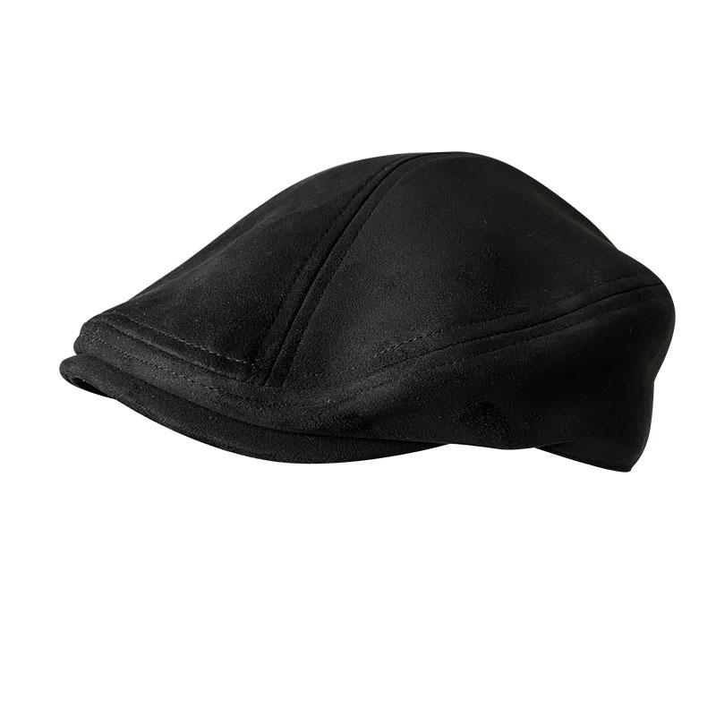 Autumn Winter Men Cap Hats Berets British Western Style Wool Advanced Flat Ivy Cap Classic Woman Vintage Suede Beret BLM210