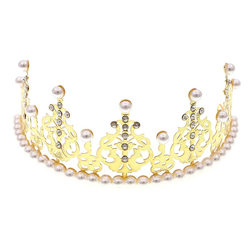 Koreanischer Brautschmuck Kinderkrone Highlight Perle Kuchenkrone Backdekoration Kopfschmuck