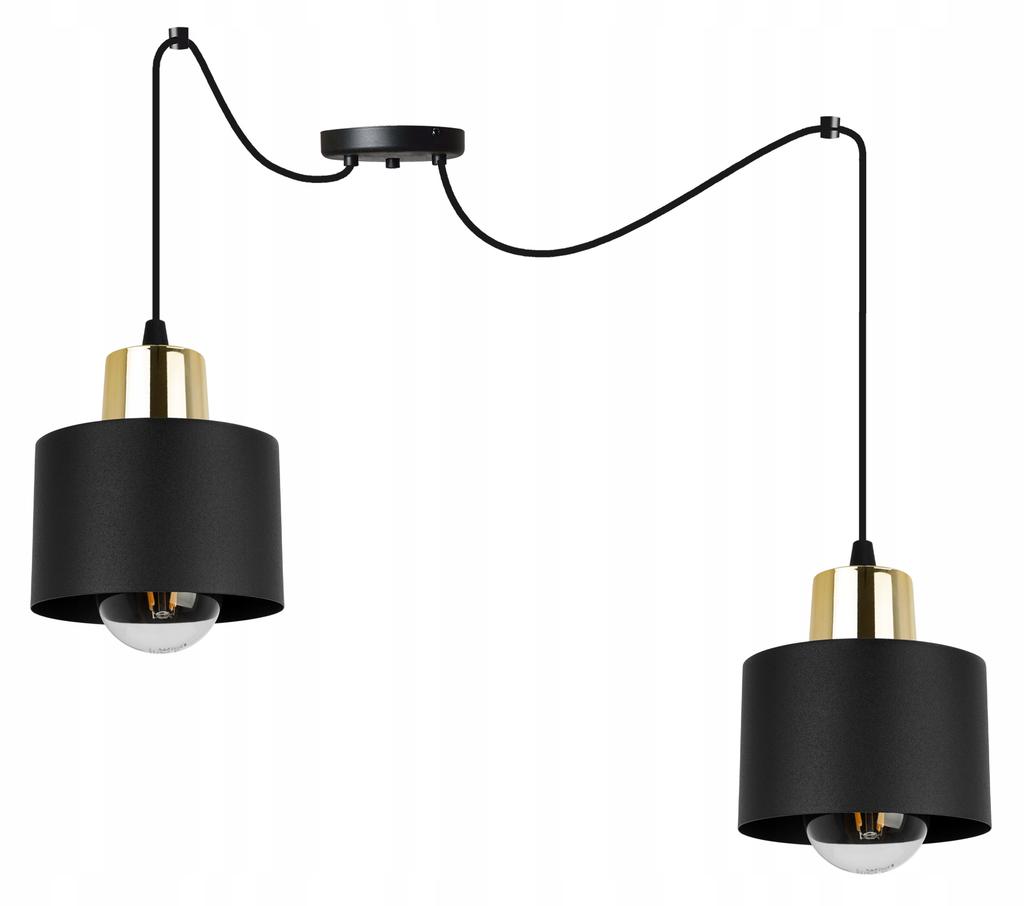 MODERN CEILING HANGING LAMP BLACK LED LAMP