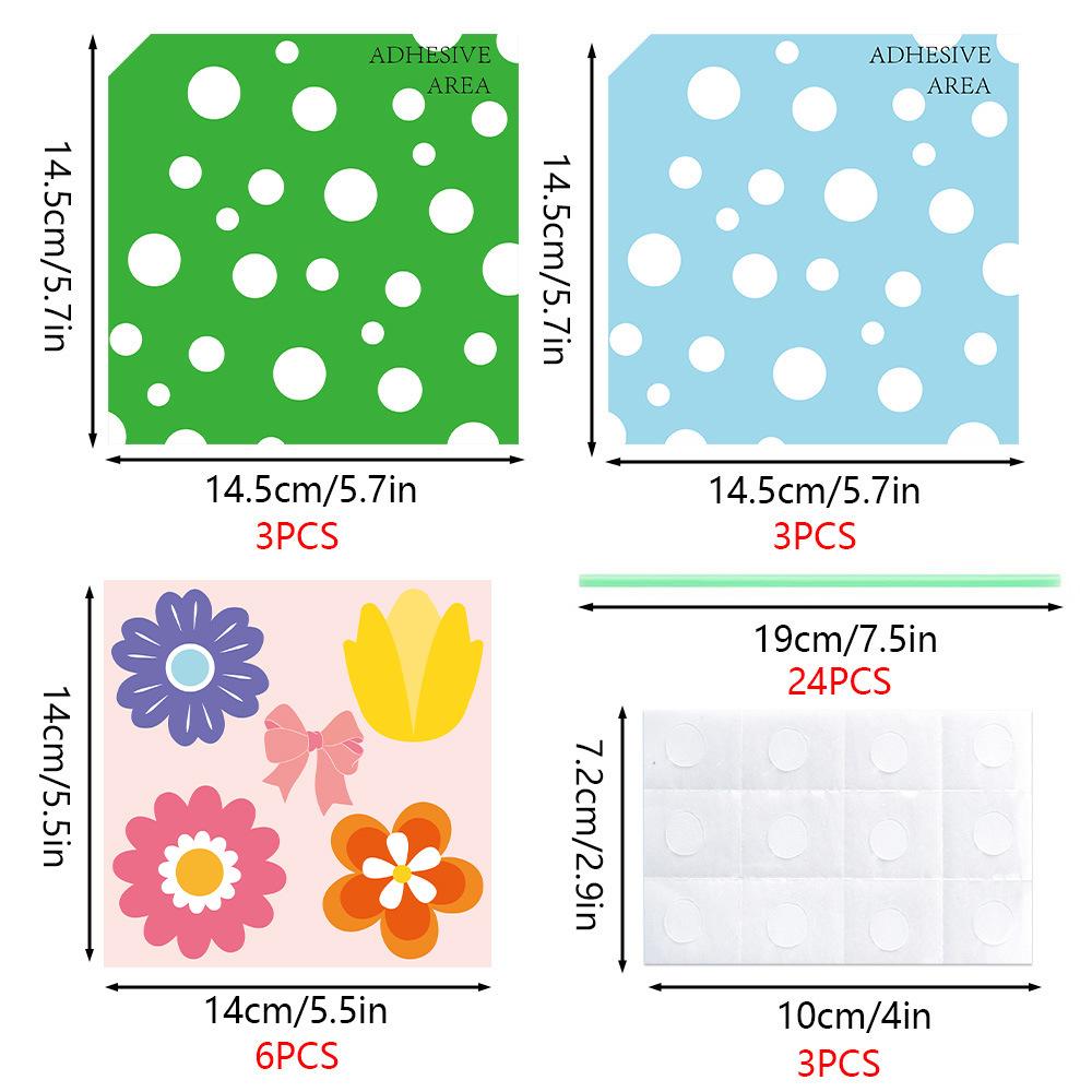 Flower Pattern 3D Foldable Bouquet Greeting Card Blessing Words Wedding Invitation DIY Card Birthday Gift Greeting Card