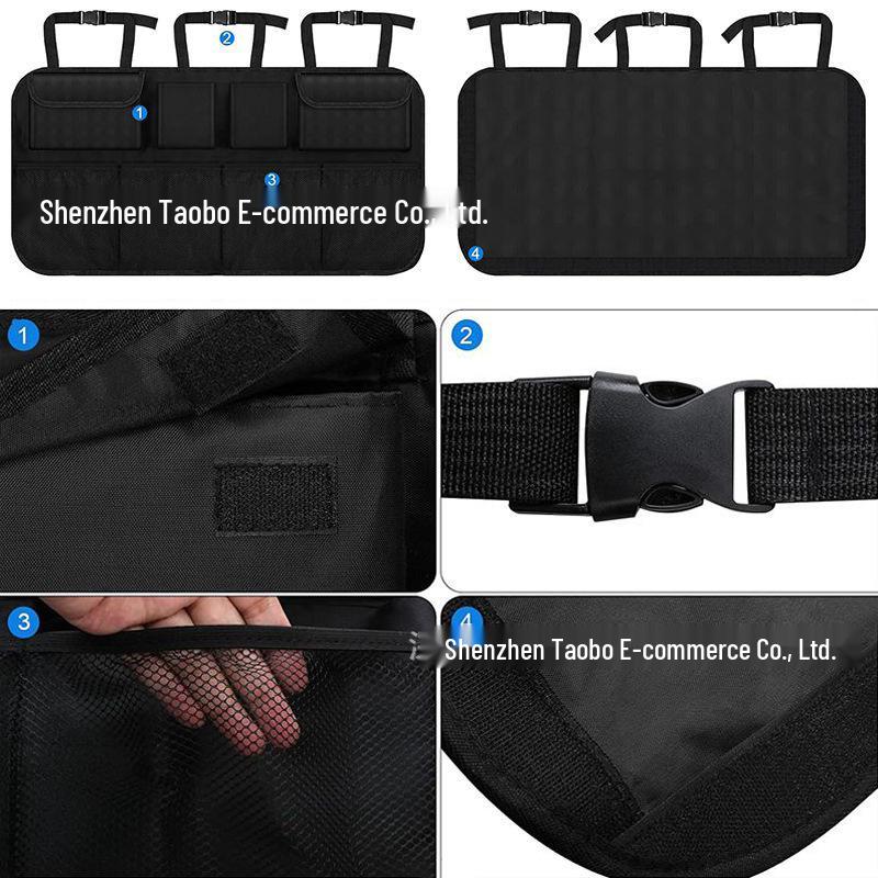 Oxford-Gewebe SUV Kofferraumaufbewahrung & Hängeorganizer für die Rücksitzlehne