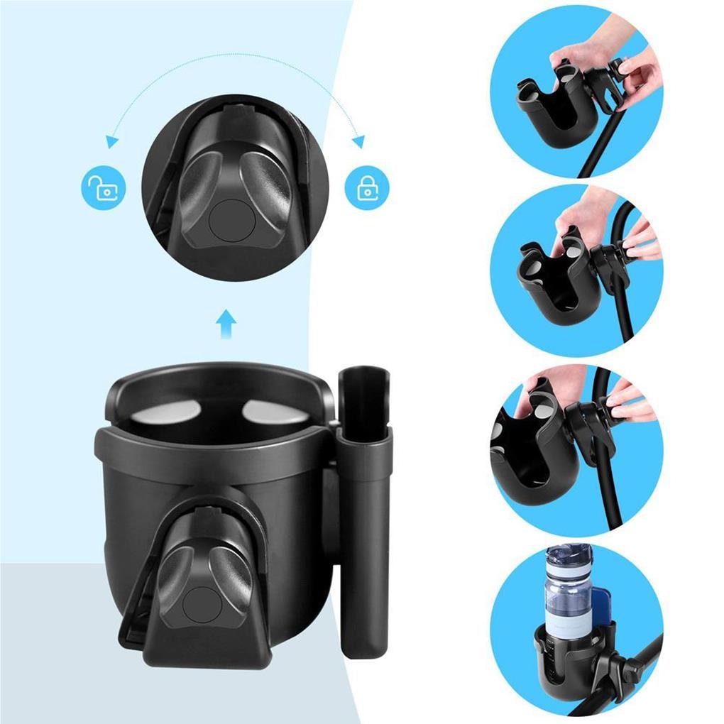 Cup Holder Rubber Handy Installation Workmanship Wheelchair Supplies Free Rotation Bottle Mount Multicolored Phone Stand