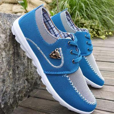 Men Casual Lightweight Driving Shoes Breathable Boat Shoes Plus Size Flat Loafers