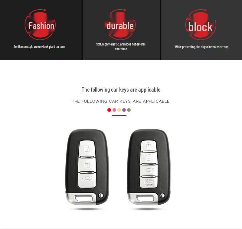 Hyundai Elantra ix35, Mistra, Sonata 8, Kia Sportage, Forte Kohlefaser Autoschlüsselhülle