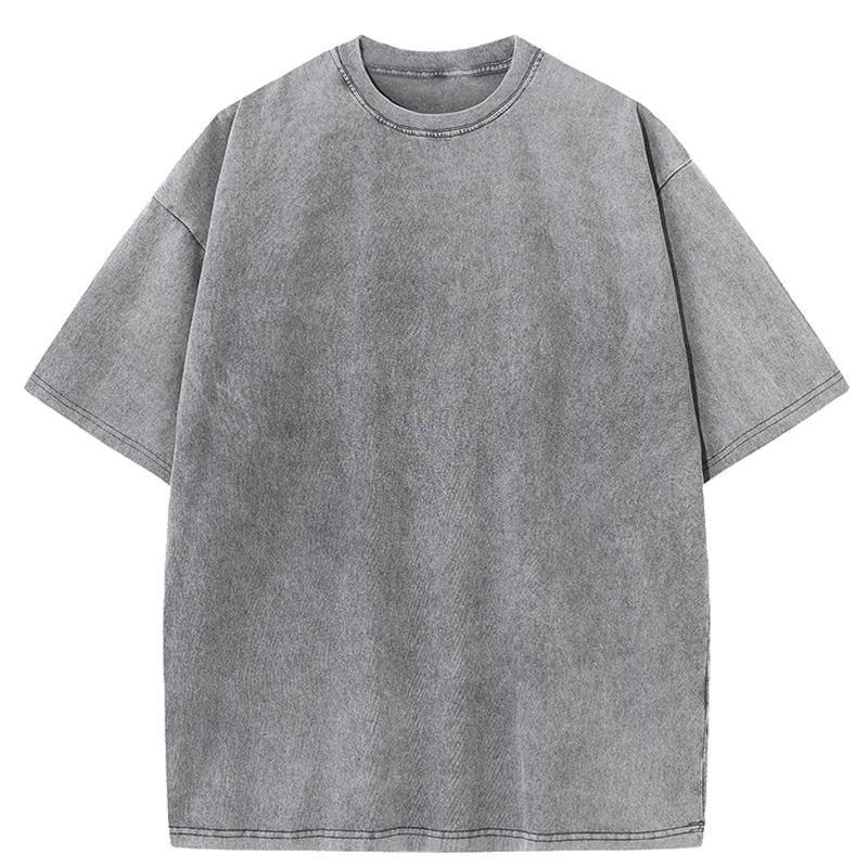 Cotton Solid Color Washed T Shirt Women Casual Running T-Shirts Trendy Summer Clothes Loose Breathable Short Sleeves