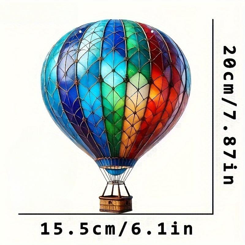 

Ловец солнца на воздушном шаре 2D Акриловый Разноцветный Декор Украшение для окна в помещении Художественное украшение для дома Автомобильный интерьер, Украшение на четыре сезона 15.5*20cm