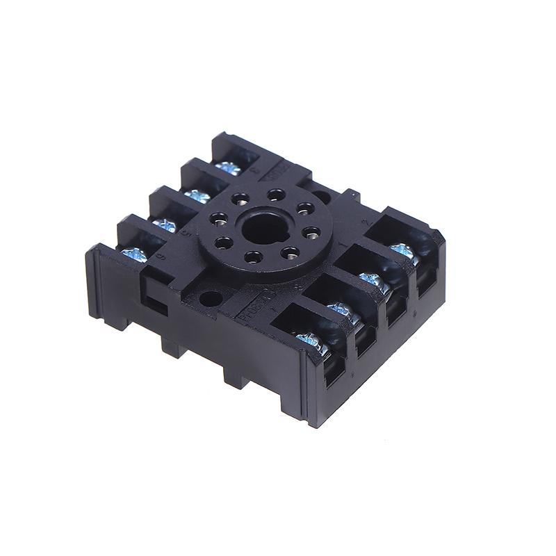 1/5Pcs Pf083A Power Relay Base Socket 8 Pins Relay Socket For Mk2P Ah3 Asy Dh48S Rail Mounting