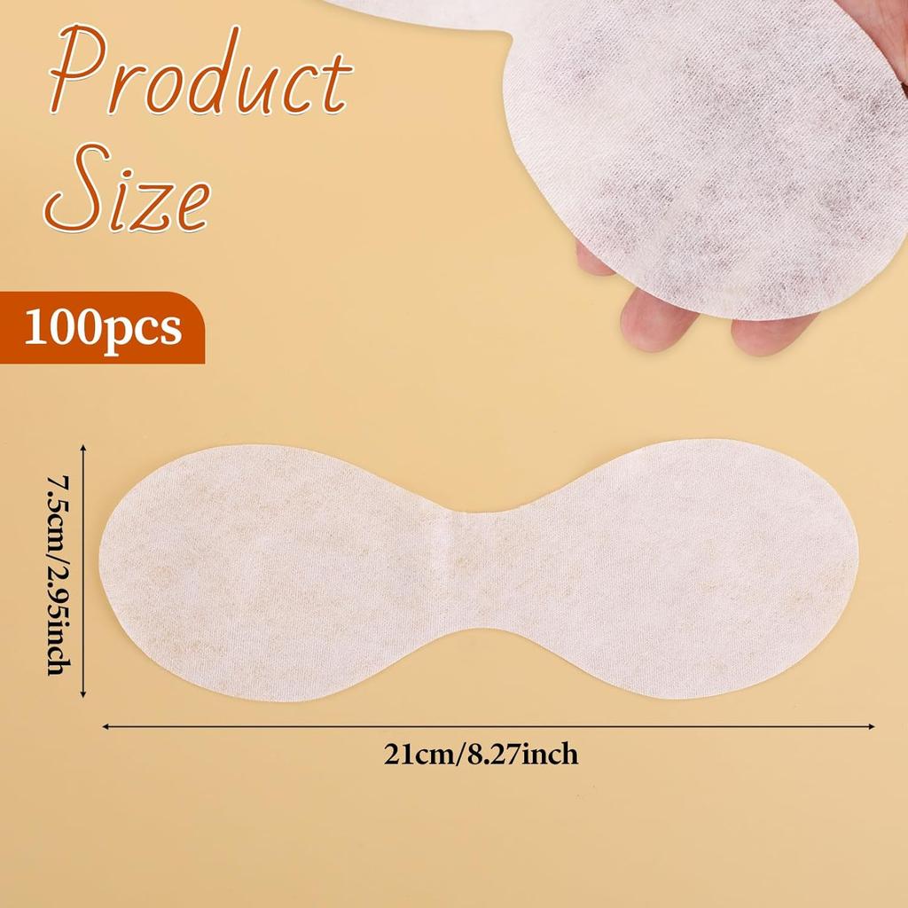 100 Sheets Eye Covers for Facials Disposable Eye Masks Non-woven Cotton Eye Pads Spa Eye Masks Eye Care Patches Paper Paper Beauty Sheets for Facial