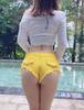 Korean Style Women's Super Low Rise Ripped Denim Hot Pants - Sexy Slimming Shorts