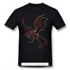 Rathalos Black TShirt Monster Hunter Felyne Palico Game Homme T-Shirts Tee Pure Cotton Oversize Short Sleeve