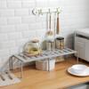 Extendable Kitchen Cabinet Organizer Shelf Food Seasoning Tableware Storage Rack Space Saving Rack Closet Organizer Holders