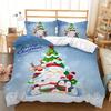 Merry Christmas Duvet Cover Christmas Graffiti Bedding Set Happy New Year Quilt Cover Holiday Gifts Bedroom Decoration