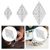 60 Degree Diamond Quilting Template Quilting Ruler Transparent for Quilter