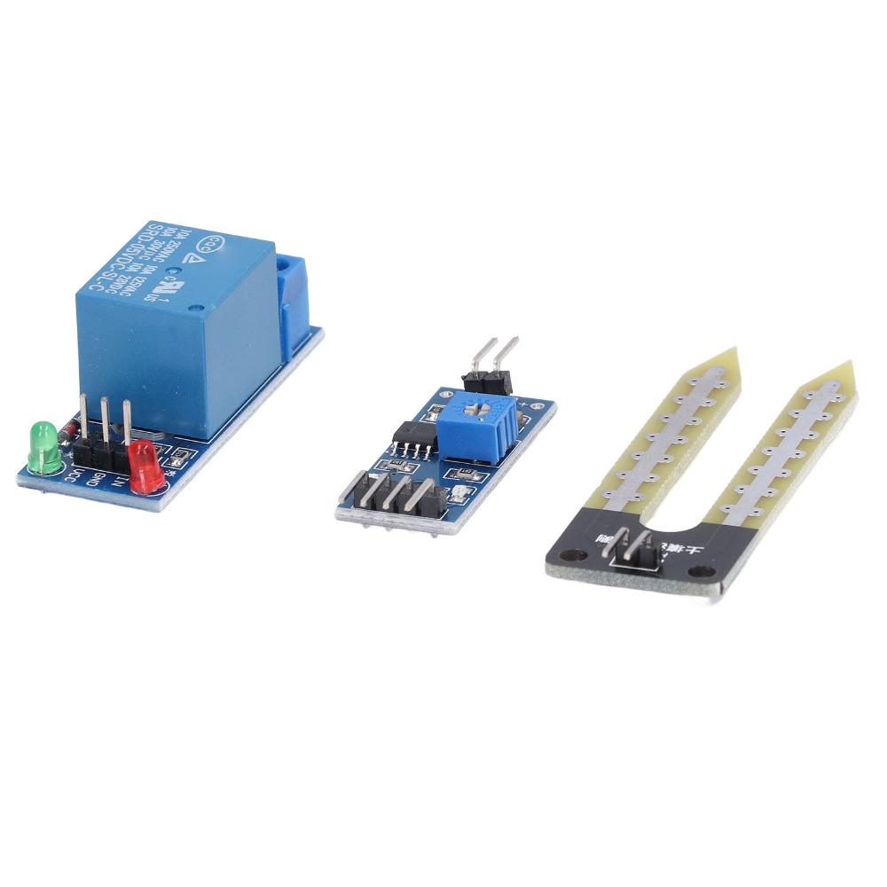 5V DIY Electronic Watering Kit Automatic System Adjustable Sensitivity Soil Moisture Sensor Pump Module