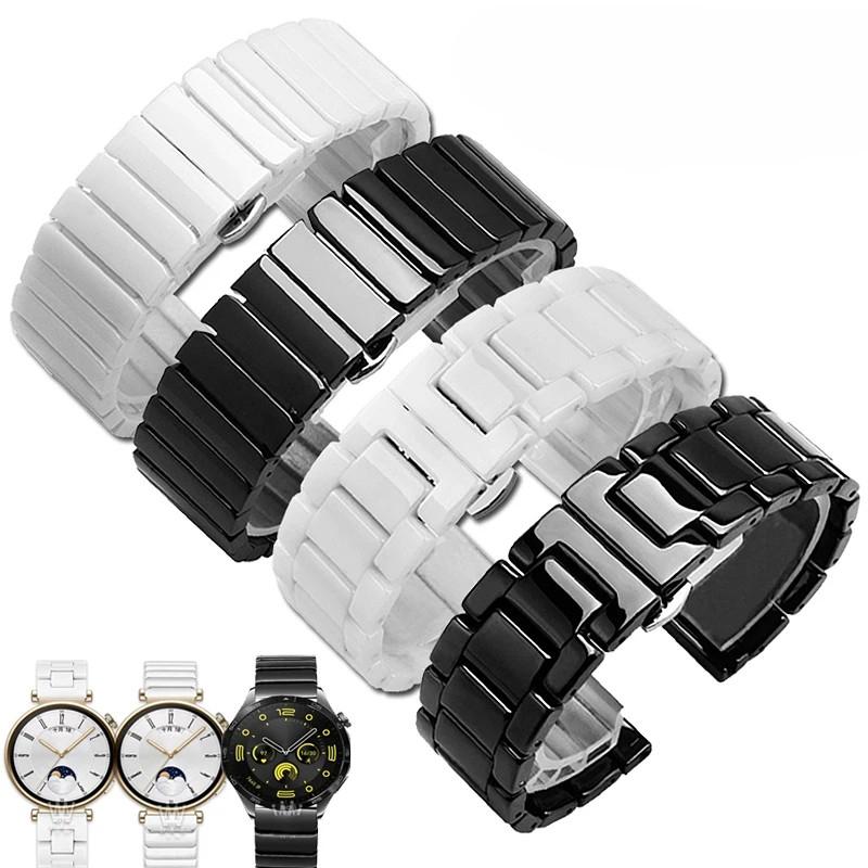 18mm 20mm 22mm pánský dámský módní řemínek pro chytré hodinky Samsung Huawei GT5 GT4 4PRO 3 GT3 3PRO GT GT2 keramický ocelový řemínek