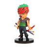 6ks Anime One Piece Periferie Postava Luffy Solon Ručně vyrobený PVC Model Roztomilá Ozdoba Dětská Hračka Dárek k Narozeninám Vánocům