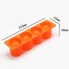 DIY Succulent Plants Pot Concrete Mold 4 Holes Handmade Crafts Pen Holder Clay Silicone Mould Cement Planter Molding Tool