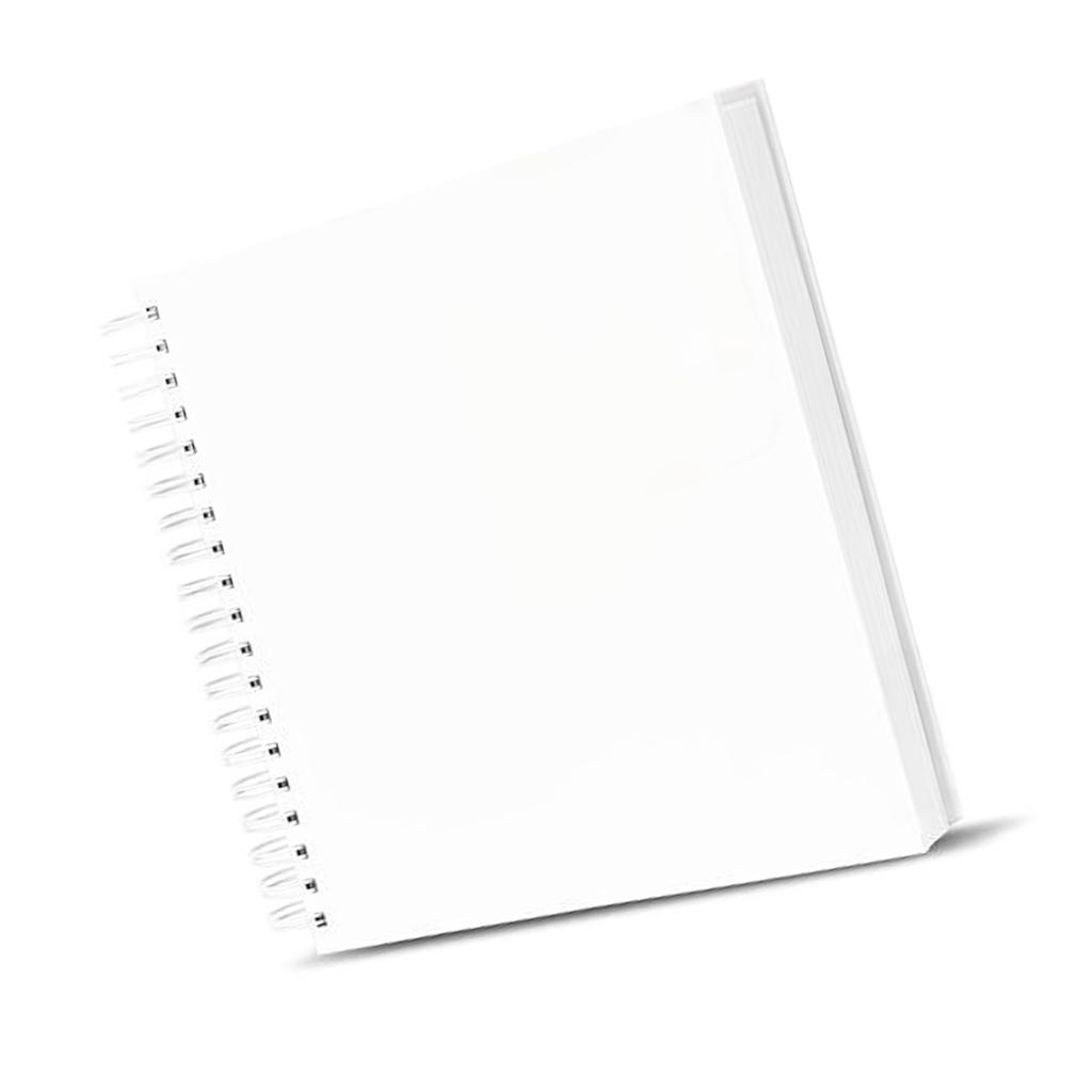 DIY Anniversary Scrapbook Photo Album Thick Paper Memory Book with 80 Pages Spirals Binding for Handmade Craft Projects