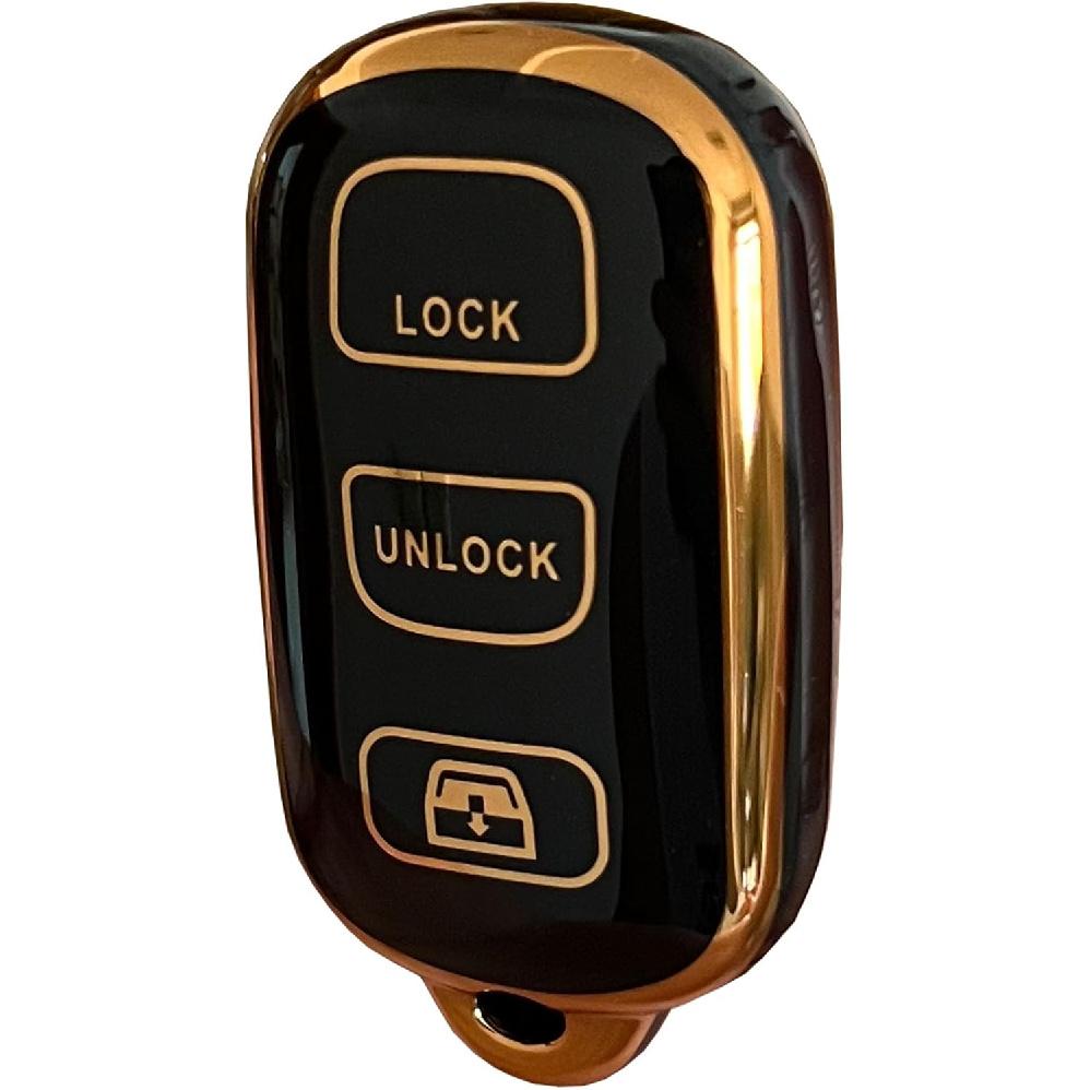 TPU for Toyota Key Fob Cover with Keychain Fit for Toyota Sequoia 2001-2008,1999-2009 4Runner Smart Key Fob Shell